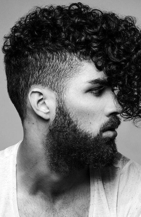 Curly Hair Fade HAircut