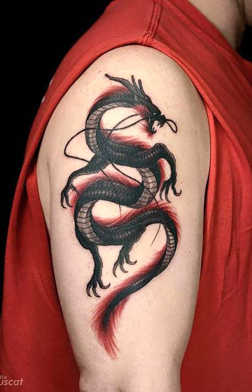 Dragon Half Sleeve Tattoo