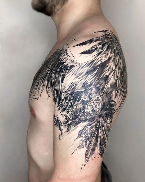Eagle Half Sleeve Tattoo