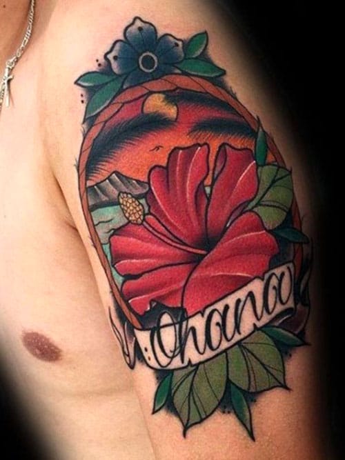 Flower Half Sleeve Tattoo