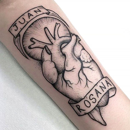 Heart Name Tattoo 3