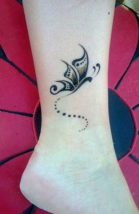 Henna Semicolon Tattoo