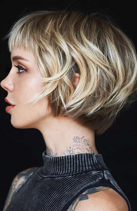 Long Pixie Cut With Short Bangs