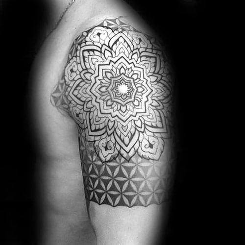 Mandalla Half Sleeve Tattoo