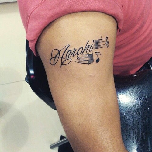 Music Name Tattoo 2