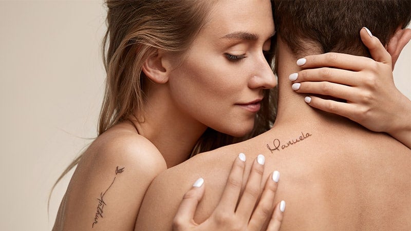 Vow now tattoo trend sees couples declare their love with matching ink   Daily Mail Online