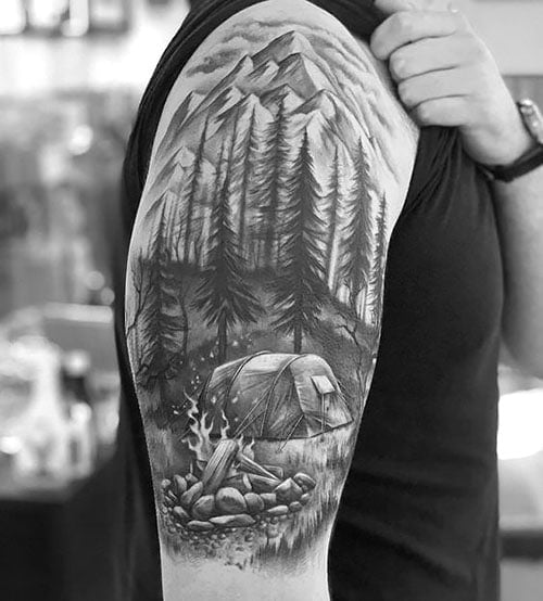 nature half sleeve tattoo