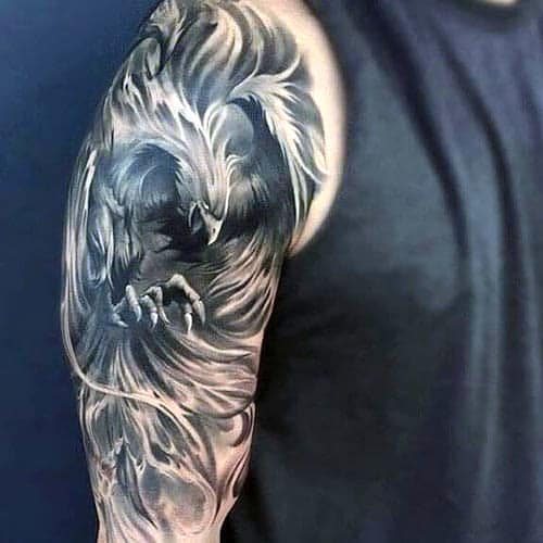 Phoenix Half Sleeve Tattoo