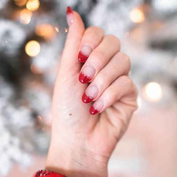 Red Tip Nails