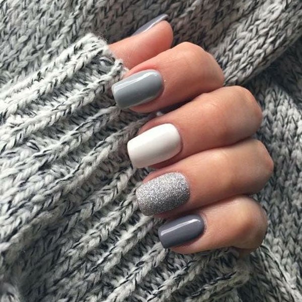 Shades Of Grey Nails