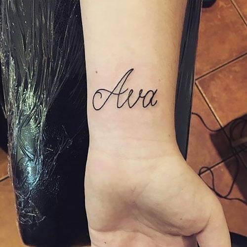 Simple Name Tattoo 2