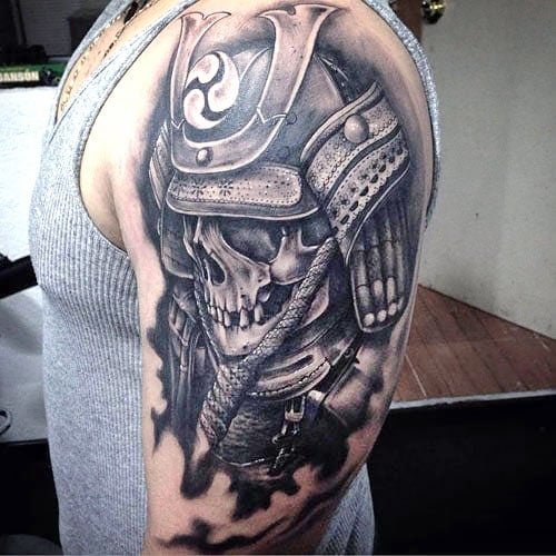 Skull Half Sleeve Tattoo (1)