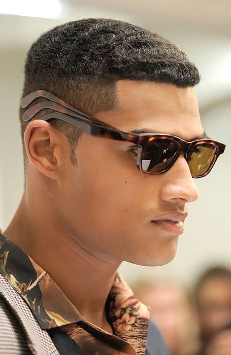 Taper Fade With Waves Black Men
