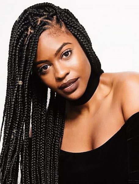 Triangle Box Braids