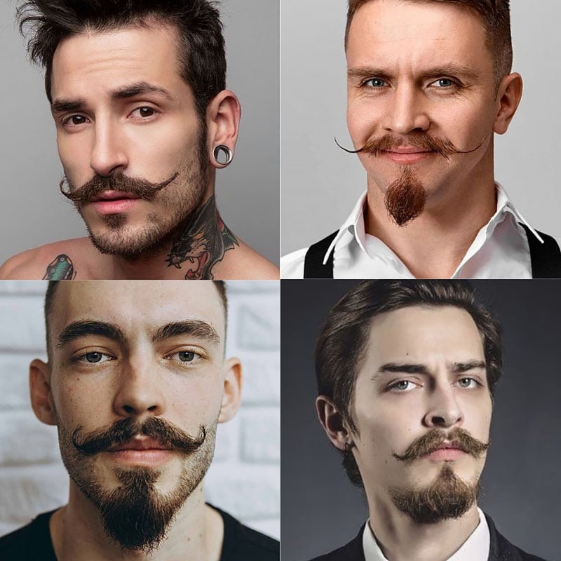 Moustache goatee styles