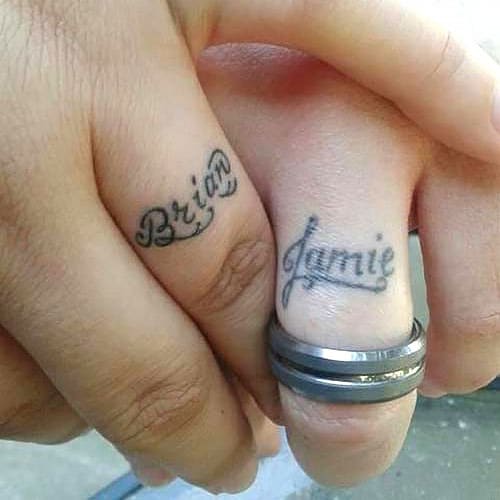 Weddings Band Name Tattoo 2