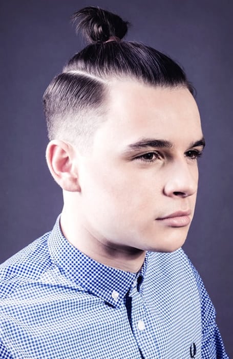 Man Bun Fade HAircut