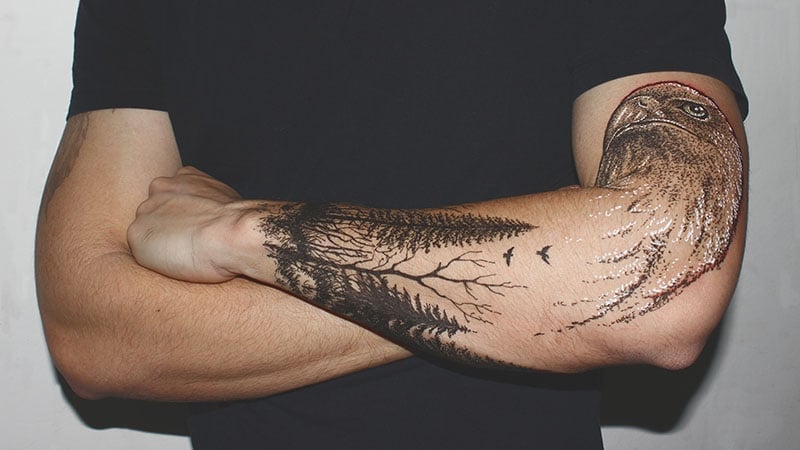 Flying Eagle Bird Temporary Tattoo Women Men Arm Leg Press on Sticker  Waterproof