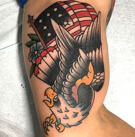 American Flag Eagle Tattoo