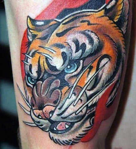 tiger eye tattoo Best Tattoo Artist in India Black Poison Tattoo Studio