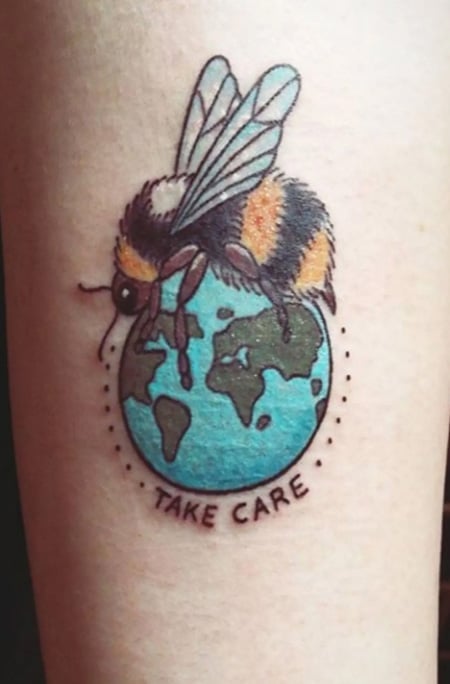 Bee Quote Tattoo 3