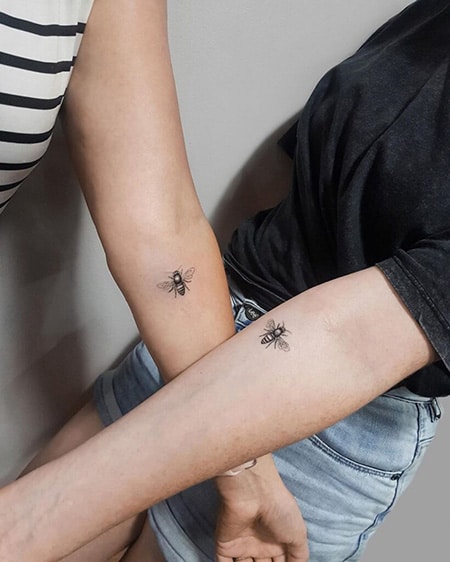 41 Cute Bumble Bee Tattoo Ideas for Girls  StayGlam