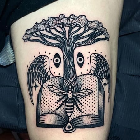 Bee Tree Tattoo