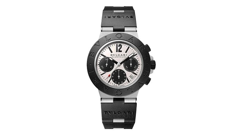Bvlgari Aluminium Chronograph Automatic Grey Dial Men's Watch