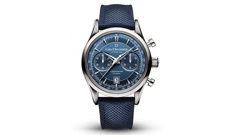 Carl F. Bucherer Manero Flyback Chronograph Automatic Blue Dial Men's Watch