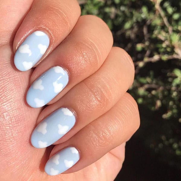 Cloud Nail Art