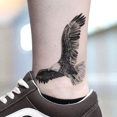 Eagle Ankle Tattoo