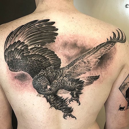 Learn 94 about eagle back tattoo super hot  indaotaonec