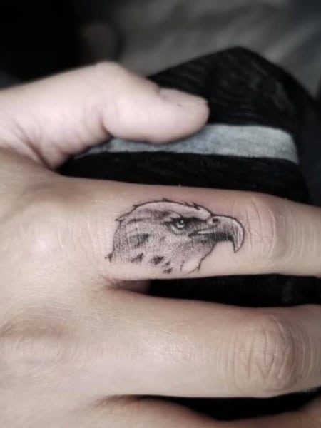 Eagle Finger Tattoo1 
