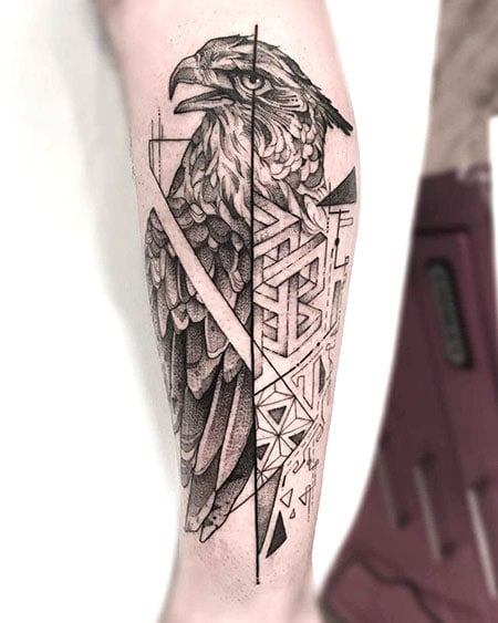 Eagle Geometric Tattoo 2