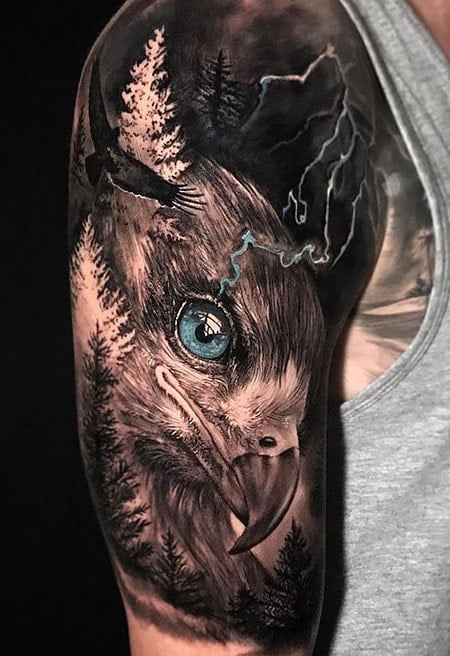 Eagle Half Sleeve Tattoo (1)