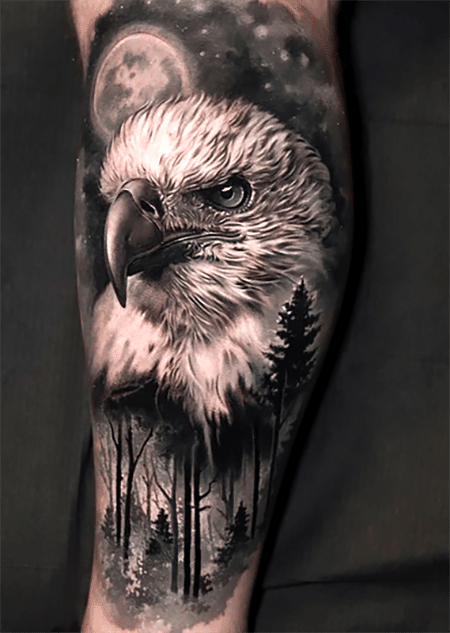 Eagle tattoo by Guillaume Martins  Photo 30607