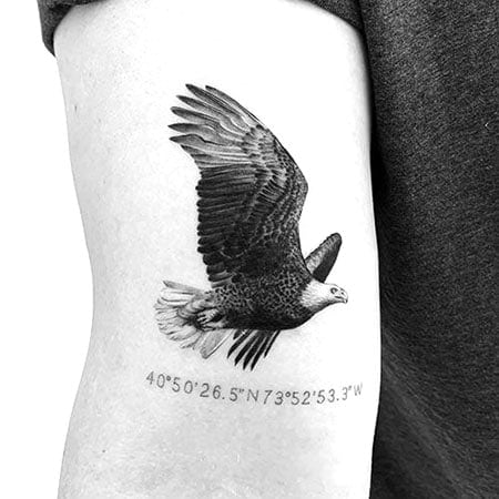 Eagle Numbers Tattoo