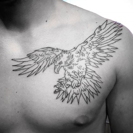 Eagle Outline Tattoo2