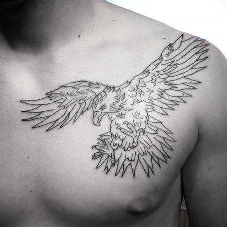 traditional eagle outline