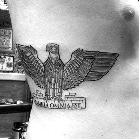 Eagle Rib Cage Tattoo 3