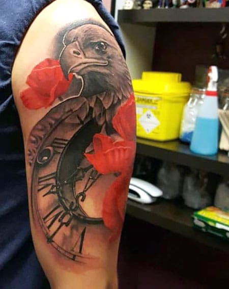 Eagle Roman Numeral Tattoo 2