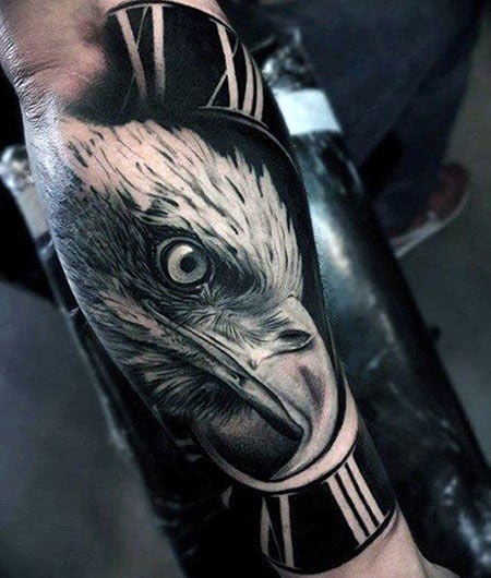 Eagle Roman Numeral Tattoo