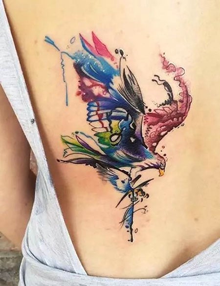 Eagle Water Color Tattoo 3