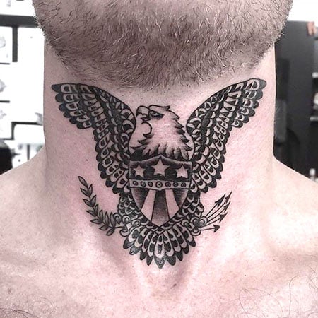 Eagle Neck Tattoo