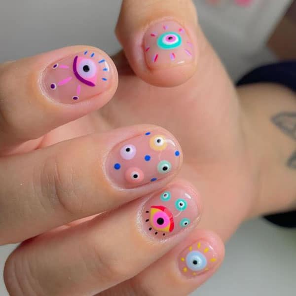 Evil Eye Nails