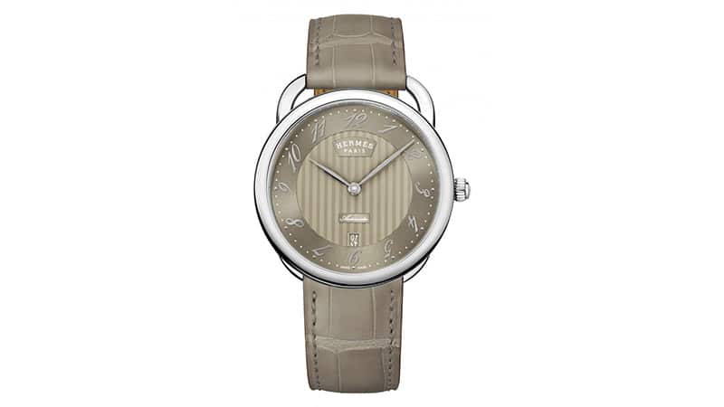 Hermes Arceau Automatic Hazlenut Brown Dial Men's Watch