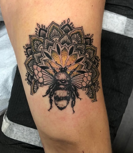 100 Inspiring Bee Tattoo Designs  Meaning  The Trend Spotter