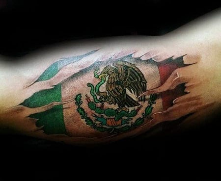 Mexican Eagle Tattoo 2