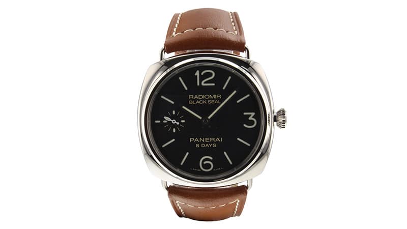 Panerai Radiomir Black Dial Brown Leather Men's Watch