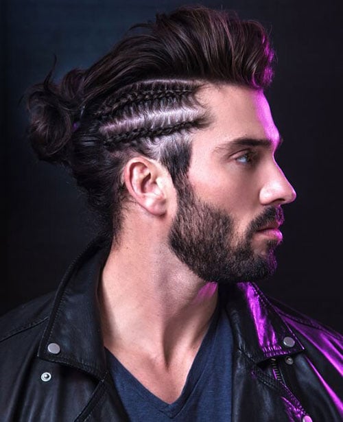 Side Braids With A Quiff